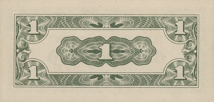 Back of Philippines p102a: 1 Centavo from 1942