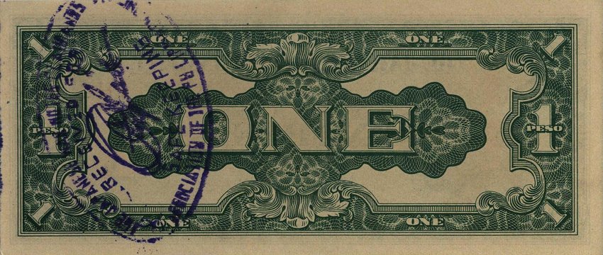 Back of Philippines p106a: 1 Peso from 1942