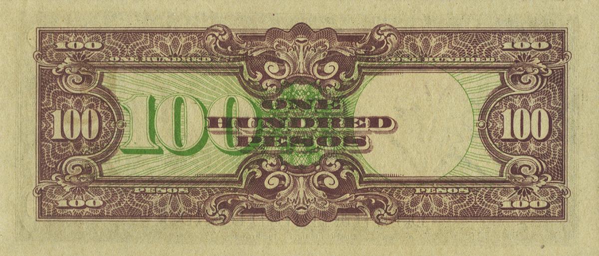 Back of Philippines p112s: 100 Pesos from 1944