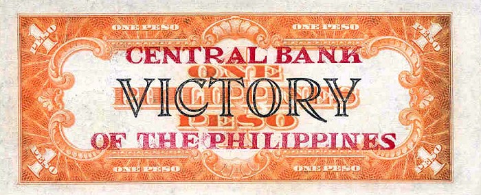 Back of Philippines p117a: 1 Peso from 1949