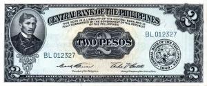 Gallery image for Philippines p134c: 2 Pesos from 1949