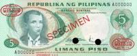 Gallery image for Philippines p153s2: 5 Piso
