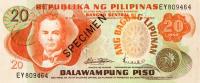 Gallery image for Philippines p155s1: 20 Piso