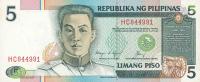 Gallery image for Philippines p168d: 5 Piso from 1985