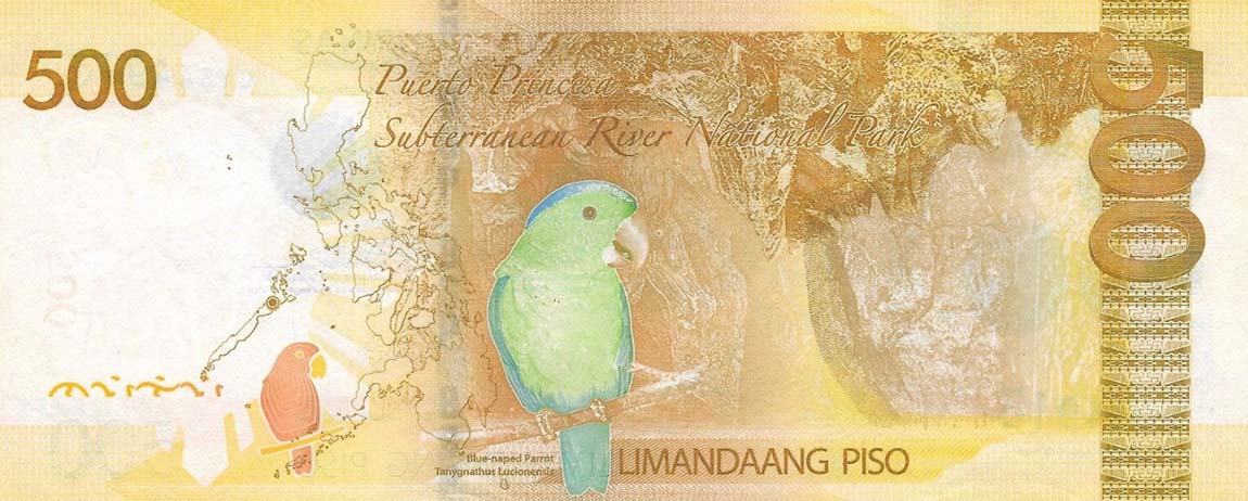 Back of Philippines p210b: 500 Pesos from 2016