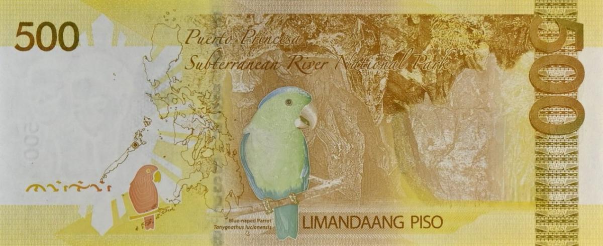 Back of Philippines p210d: 500 Pesos from 2019