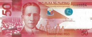 Gallery image for Philippines p224a: 50 Pesos from 2020
