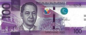 Gallery image for Philippines p225a: 100 Pesos from 2020