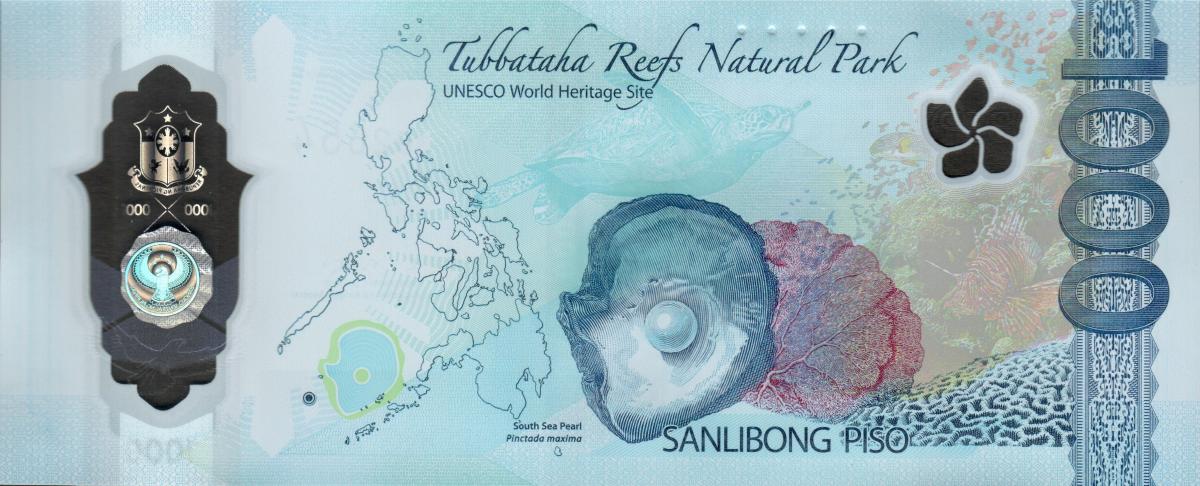 Back of Philippines p230a: 1000 Pesos from 2022