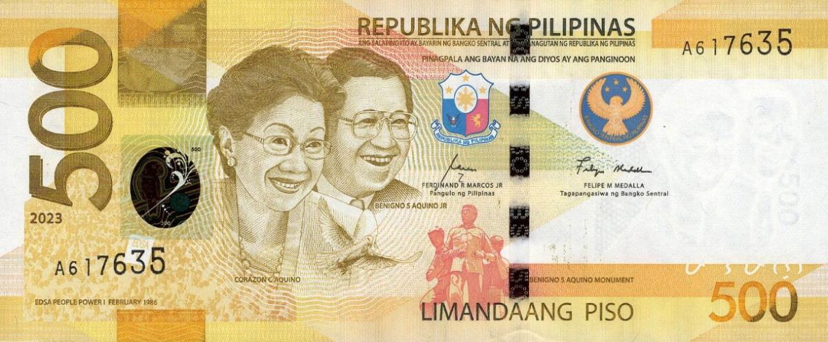 Front of Philippines p234a: 500 Pesos from 2023