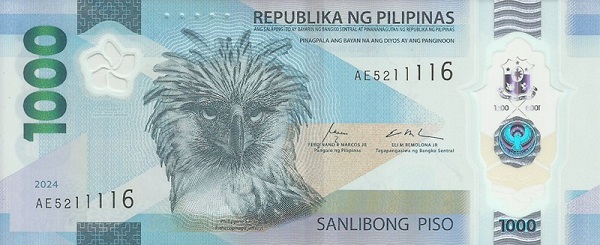 Front of Philippines p253a: 1000 Pesos from 2024