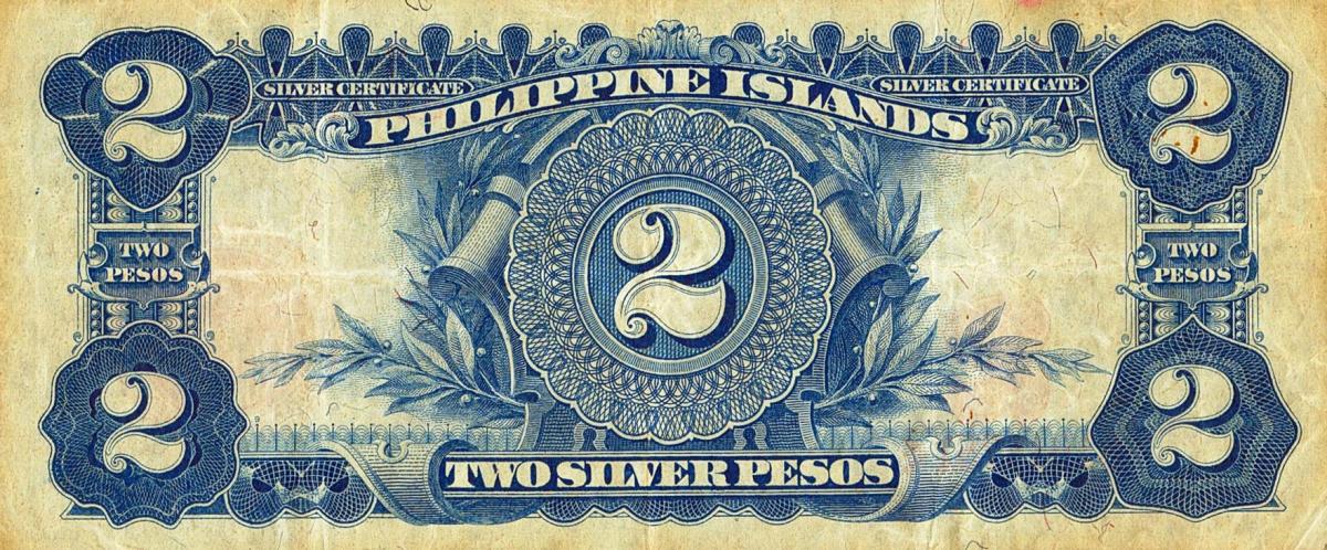 Back of Philippines p32c: 2 Pesos from 1906