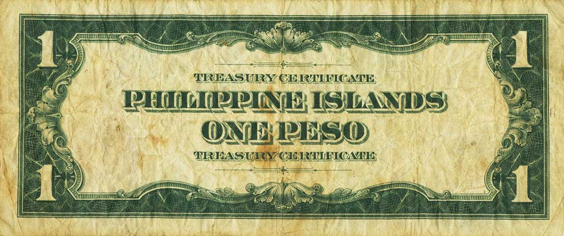 Back of Philippines p60a: 1 Peso from 1918