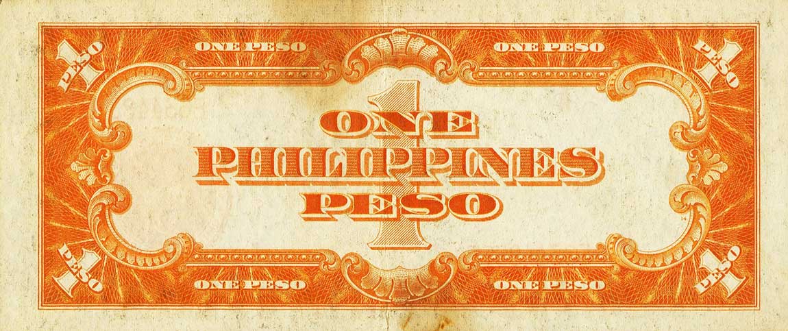 Back of Philippines p89c: 1 Peso from 1941