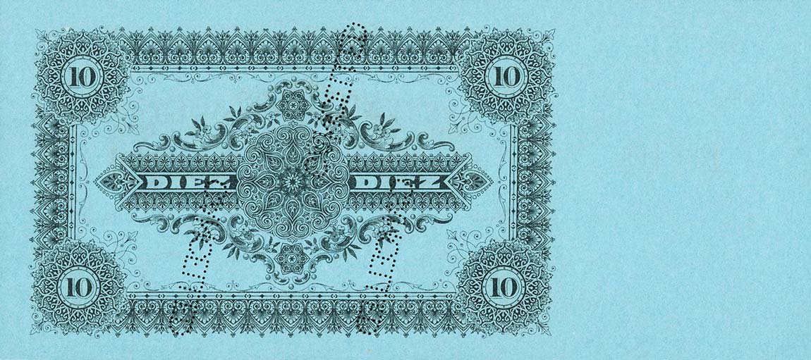 Back of Philippines pA32r: 10 Pesos from 1904