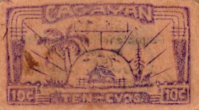Back of Philippines pS180a: 10 Centavos from 1942