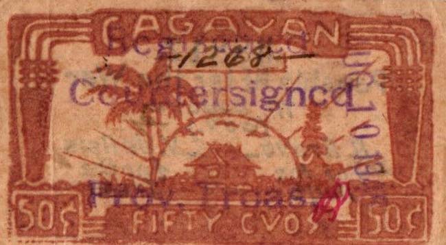 Back of Philippines pS185a: 50 Centavos from 1942