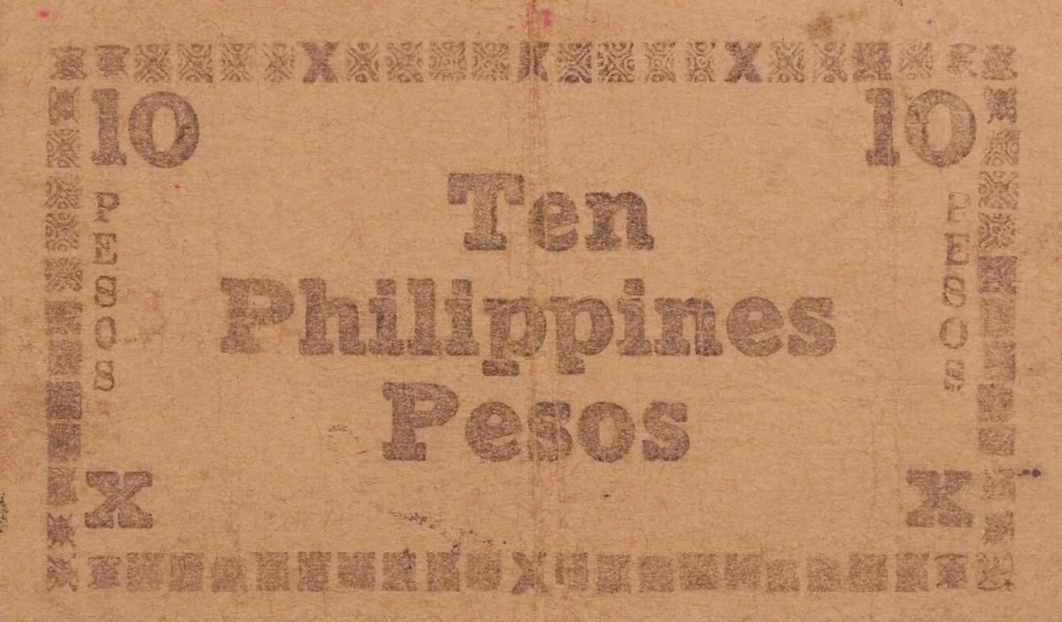 Back of Philippines pS676a: 10 Pesos from 1944