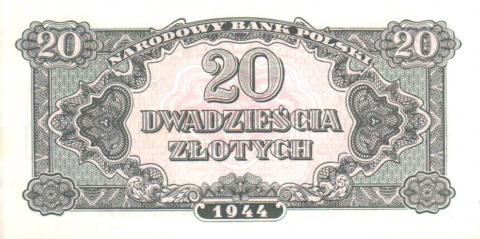Back of Poland p113b: 20 Zlotych from 1974