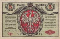 Gallery image for Poland p11: 5 Marek from 1917