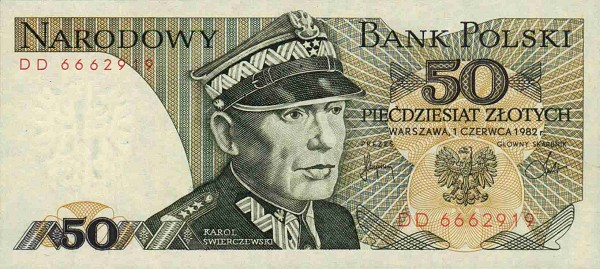 Front of Poland p142b: 50 Zlotych from 1979