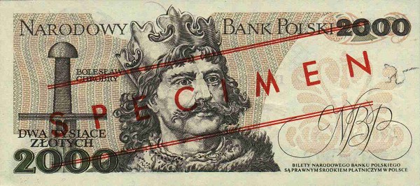 Back of Poland p147s1: 2000 Zlotych from 1977