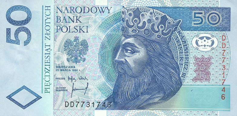 Front of Poland p175a: 50 Zlotych from 1994