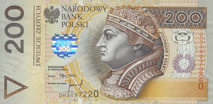 Front of Poland p177a: 200 Zlotych from 1994