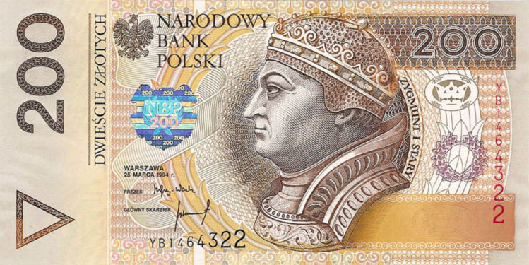 Front of Poland p177r: 200 Zlotych from 1994