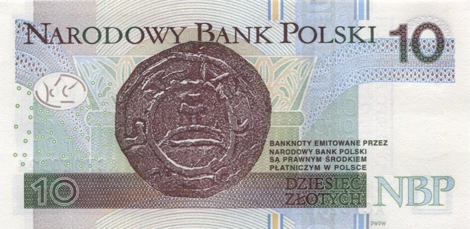 Back of Poland p183a: 10 Zlotych from 2012