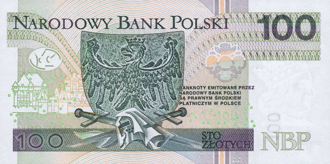Back of Poland p186b: 100 Zlotych from 2018