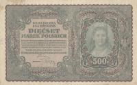 Gallery image for Poland p28a: 500 Marek from 1919
