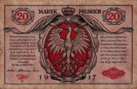 p4a from Poland: 20 Marek from 1917
