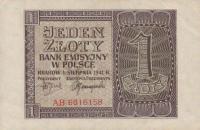 Gallery image for Poland p99: 1 Zloty from 1941