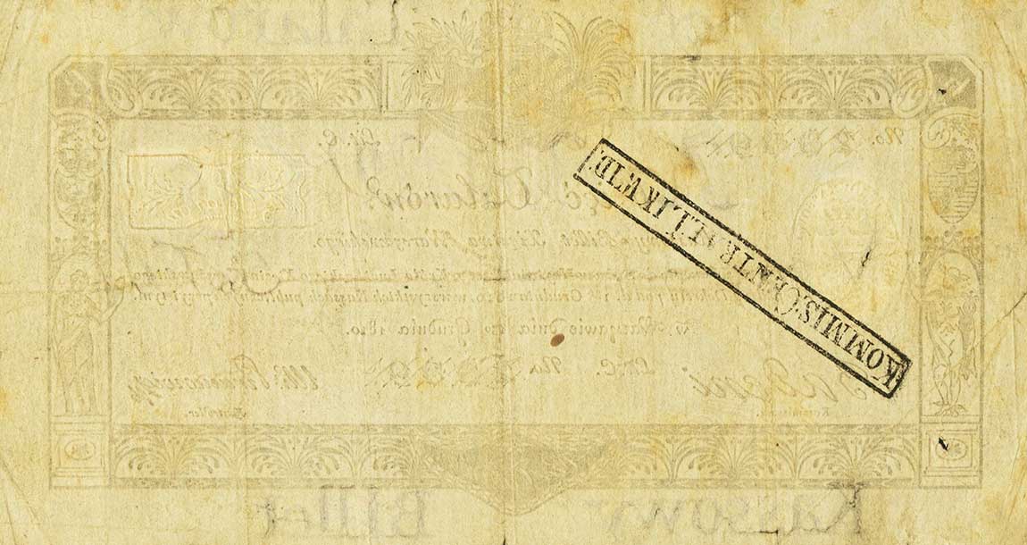 Back of Poland pA14: 5 Talarow from 1810