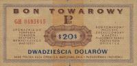 Gallery image for Poland pFX31: 20 Dollars