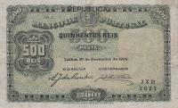 p105b from Portugal: 500 Reis from 1917