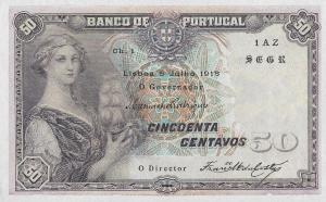 Gallery image for Portugal p112b: 50 Centavos from 1918