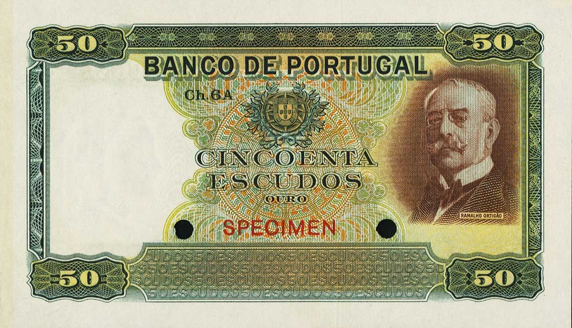 Front of Portugal p154s: 50 Escudos from 1941