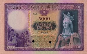 Gallery image for Portugal p157r: 5000 Escudos