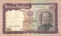 p165a from Portugal: 100 Escudos from 1961