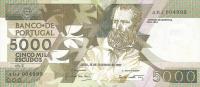 Gallery image for Portugal p183a: 5000 Escudos from 1987