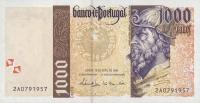 Gallery image for Portugal p188a: 1000 Escudos from 1996