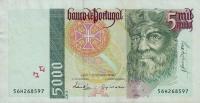 Gallery image for Portugal p190d: 5000 Escudos