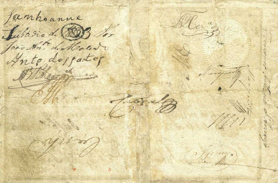 Back of Portugal p21: 2400 Reis from 1826