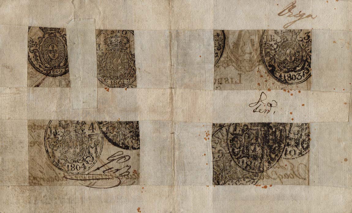 Back of Portugal p28Ab: 10000 Reis from 1826