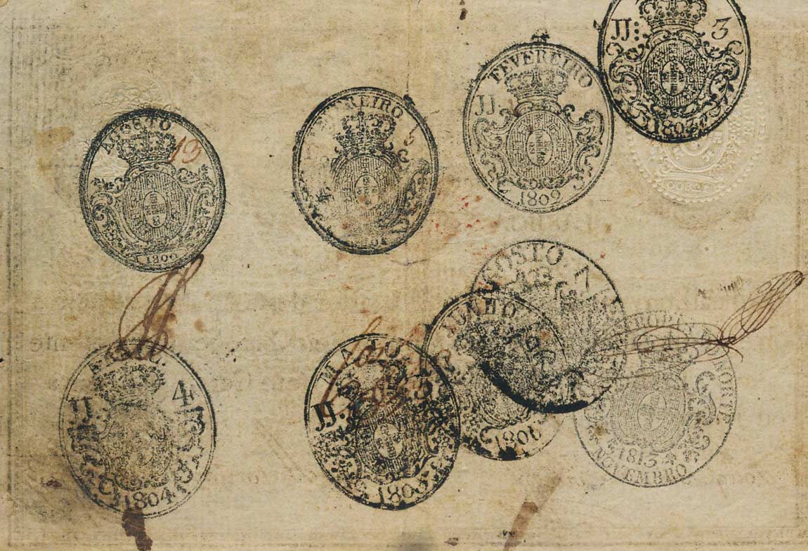 Back of Portugal p44: 12800 Reis from 1828
