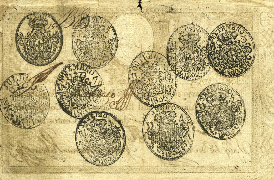 Back of Portugal p47a: 20000 Reis from 1828