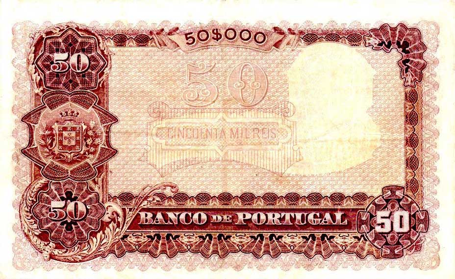 Back of Portugal p85: 50 Mil Reis from 1904
