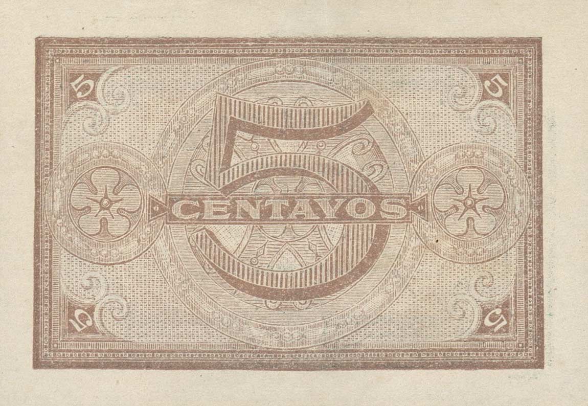 Back of Portugal p97: 5 Centavos from 1918